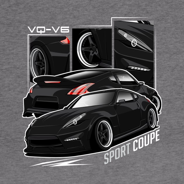 Full Black Nissan 350Z VQ-V6 Sport Coupe by Aiqkids Design